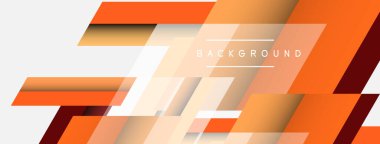 Vektör arkaplanı. Gölge efektli soyut örtüşen renk çizgileri tasarımı. Duvar kağıdı afişi için resim arkaplanı veya iniş sayfası