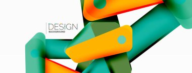 Yaratıcı geometrik duvar kağıdı. Asgari soyut arkaplan. Duvar kağıdı arkaplanı veya iniş sayfası için renk parlak örtüşen çizgiler kompozisyon vektör ilüstrasyonuName