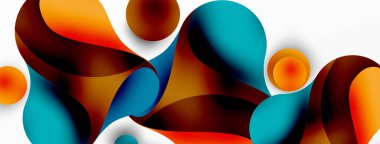 Geometrik yuvarlak şekiller ve soyut çemberler. Yapay zeka teknolojisi, engelleme zinciri, iletişim için duvar kağıdı, 5G, bilim, iş