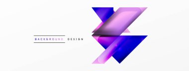 Dinamik 3d geometrik soyut arkaplan. Üçgenler ve diğer basit formlar. Duvar Kağıdı, Sancak, Arkaplan, Kart, Kitap İllüstrasyonu, İniş Sayfası