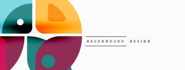 Çizgiler, kareler, daireler ve üçgenler. Duvar kağıdı, pankart, arkaplan, sunum veya iniş sayfası için Geometrik soyut arkaplan