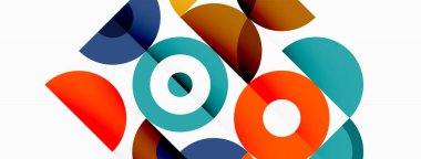 Temiz bir çember arka planı. Duvar kağıdı, pankart, arkaplan veya iniş için renkli şablon