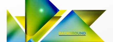 Dinamik 3d geometrik soyut arkaplan. Üçgenler ve diğer basit formlar. Duvar Kağıdı, Sancak, Arkaplan, Kart, Kitap İllüstrasyonu, İniş Sayfası