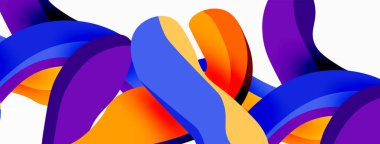 Yaratıcı geometrik duvar kağıdı. Sıvı dalga sıvısı arka planı şekillendirir. Duvar kağıdı, afiş, arkaplan veya iniş için tekno iş şablonu