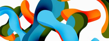 Yaratıcı geometrik duvar kağıdı. Sıvı dalga sıvısı arka planı şekillendirir. Duvar kağıdı, afiş, arkaplan veya iniş için tekno iş şablonu