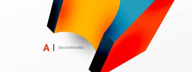 Soyut arkaplan - 3 boyutlu soyut şekil. Yapay zeka teknolojisi, engelleme zinciri, iletişim için duvar kağıdı, 5G, bilim, iş