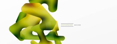 Renkli parlak soyut şekiller kompozisyonu. Duvar kağıdı, afiş, arkaplan, kart, kitap illüstrasyonu, iniş sayfası için dijital ağ geleceksel şablonu