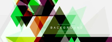 Mozaik üçgenler geometrik arkaplan. Tekno veya iş konsepti, duvar kağıdı, afiş, arkaplan, iniş sayfası deseni