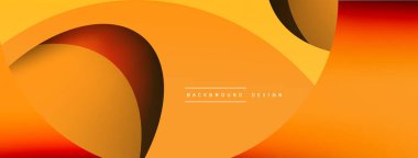 Yaratıcı geometrik duvar kağıdı. Asgari soyut arkaplan. Duvar kağıdı arkaplanı veya iniş sayfası için daire ve dalga kompozisyon vektör çizimi