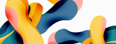 Yaratıcı geometrik duvar kağıdı. Sıçrama şekilleri kompozisyon arkaplanı. Duvar kağıdı, afiş, arkaplan veya iniş için tekno iş şablonu