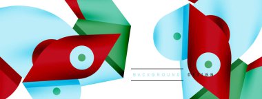 Yaratıcı parlak geometrik duvar kağıdı. Asgari soyut arkaplan. Daire çizgileri, duvar kağıdı arkaplanı veya iniş sayfası için kompozisyon vektör ilüstrasyonunu şekillendirir