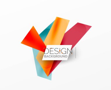 Arka plan soyut örtüşen şekiller. Duvar kağıdı afişi veya iniş sayfası için en düşük bileşim vektör ilüstrasyonuName