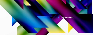 Modern trend minimalist soyut arka plan. Geometrik desen tasarımı, 3 boyutlu ve gölge efektleri. Vektör İllüstrasyonu