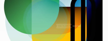 Yaratıcı geometrik duvar kağıdı. Asgari çember üçgen ve kare çizgi soyut arkaplan. Duvar kağıdı afişi veya iniş sayfası için vektör illüstrasyonu