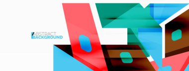 Yaratıcı geometrik duvar kağıdı. Soyut kurdele biçimi kompozisyonu. Duvar kağıdı, afiş, arkaplan veya iniş için tekno iş şablonu