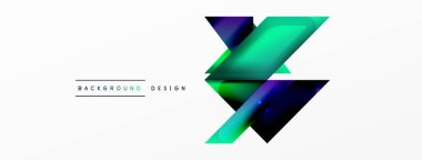 Dinamik 3d geometrik soyut arkaplan. Üçgenler ve diğer basit formlar. Duvar Kağıdı, Sancak, Arkaplan, Kart, Kitap İllüstrasyonu, İniş Sayfası