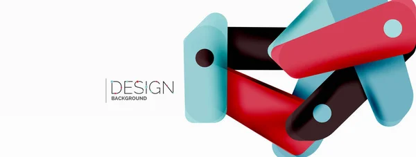 Technisch Minimale Geometrische Achtergrond Creatieve Abstracte Achtergrond Ribbon Stijl Strepen — Stockvector