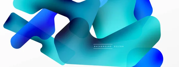 Colorful Bright Abstract Shapes Composition Digital Web Futuristic Template Wallpaper — Stockvektor