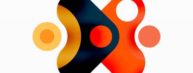 Yaratıcı geometrik duvar kağıdı. Minimum baloncuk oku ve çemberin soyut arkaplanı. Duvar kağıdı, afiş, arkaplan veya iniş için tekno iş şablonu