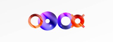 Minimum geometrik soyut arkaplan. Parlak ve parlak daire, çizgi ve yuvarlak şekiller tasarım. Duvar kağıdı, afiş, arkaplan veya iniş için moda tekno iş şablonu