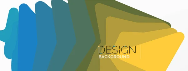 Latar Belakang Kreatif Bentuk Komposisi Geometris Dengan Efek Gradien Wallpaper - Stok Vektor