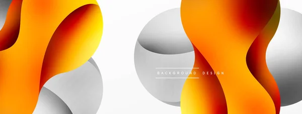 Circle Geometric Background Abstract Modern Backdrop Vector Illustration Wallpaper Banner — Stock Vector