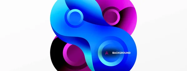 Circle Geometric Background Abstract Modern Backdrop Vector Illustration Wallpaper Banner — Stock Vector