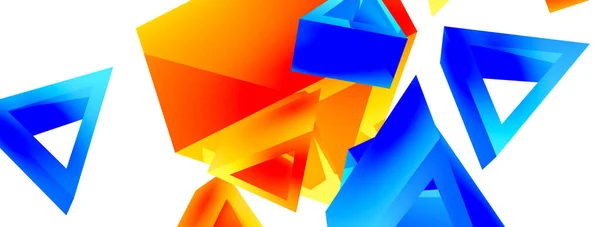 Triangle Abstract Background Basic Shape Technology Business Concept Composition Trendy — Image vectorielle