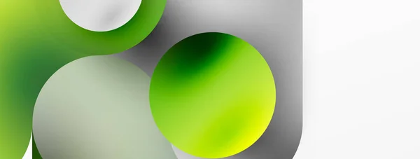 Круглые Формы Круг Геометрического Абстрактного Фона Векторная Иллюстрация Обоев Баннера — стоковый вектор