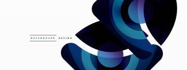 Yaratıcı geometrik duvar kağıdı. Asgari soyut arkaplan. Duvar kağıdı arkaplanı veya iniş sayfası için daire dalga ve yuvarlak şekiller kompozisyon vektör çizimi