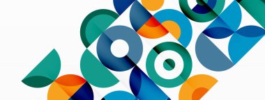 Temiz bir çember arka planı. Duvar kağıdı, pankart, arkaplan veya iniş için renkli şablon