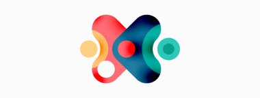 Yaratıcı geometrik duvar kağıdı. Minimum baloncuk oku ve çemberin soyut arkaplanı. Duvar kağıdı, afiş, arkaplan veya iniş için tekno iş şablonu