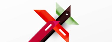 Arka plan çakışan hatlar. Dinamik çizgiler soyut duvar kağıdı. Duvar kağıdı afişi veya iniş sayfası için düz satır kompozisyon vektör ilüstrasyonuName