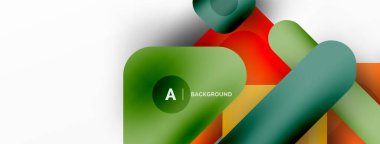 Minimum geometrik soyut arkaplan. Renkli geometrik bloklar. Çizgiler, kareler ve üçgenler duvar kağıdı bileşimi