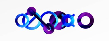 Minimum geometrik soyut arkaplan. Çember, çizgi ve yuvarlak şekiller tasarımı. Duvar kağıdı, afiş, arkaplan veya iniş için moda tekno iş şablonu