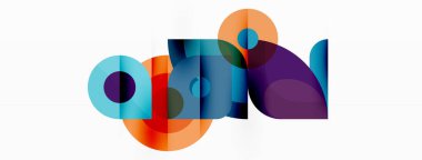 Minimum geometrik soyut arkaplan. İlkel şekiller kompozisyon arkaplanı. Duvar kağıdı, afiş, arkaplan veya iniş için moda tekno iş şablonu