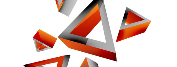 Triangle Abstract Background Basic Shape Technology Business Concept Composition Trendy — 图库矢量图片