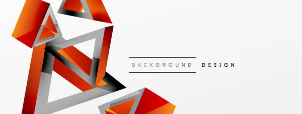 Triangle Abstract Background Basic Shape Technology Business Concept Composition Trendy — Stockvektor