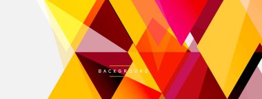 Mozaik üçgenler geometrik arkaplan. Tekno veya iş konsepti, duvar kağıdı, afiş, arkaplan, iniş sayfası deseni