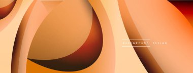 Yaratıcı geometrik duvar kağıdı. Asgari soyut arkaplan. Duvar kağıdı arkaplanı veya iniş sayfası için daire ve dalga kompozisyon vektör çizimi