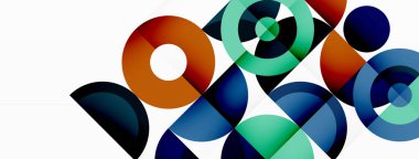 Renkli çember soyut arkaplan. Duvar kağıdı, afiş, sunum, arkaplan şablonu