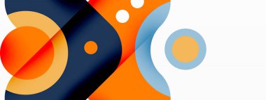 Yaratıcı geometrik duvar kağıdı. Minimum baloncuk oku ve çemberin soyut arkaplanı. Duvar kağıdı, afiş, arkaplan veya iniş için tekno iş şablonu