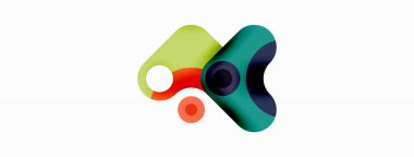 Yaratıcı geometrik duvar kağıdı. Minimum baloncuk oku ve çemberin soyut arkaplanı. Duvar kağıdı, afiş, arkaplan veya iniş için tekno iş şablonu