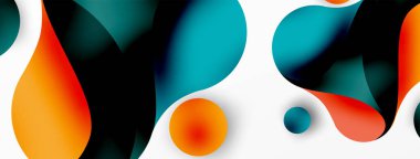 Akan geometrik şekiller, minimalist soyut arkaplanı oluşturur. Yuvarlak şekiller ve daireler. Yapay zeka teknolojisi, engelleme zinciri, iletişim için duvar kağıdı, 5G, bilim, iş