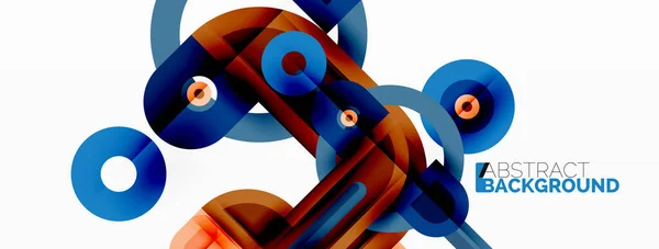 Kreative Geometrische Tapeten Minimaler Geometrischer Hintergrund Mit Runden Formen Trendige — Stockvektor