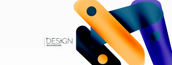 Technisch Minimale Geometrische Achtergrond Creatieve Abstracte Achtergrond Ribbon Stijl Strepen — Stockvector