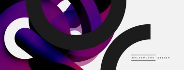 Soyut arkaplanı çember içine al. Duvar kağıdı afişi arkaplan kartı veya iniş sayfası için vektör illüstrasyonu