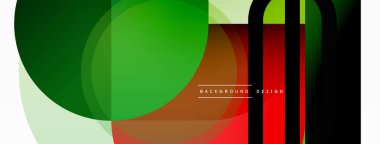 Yaratıcı geometrik duvar kağıdı. Asgari çember üçgen ve kare çizgi soyut arkaplan. Duvar kağıdı afişi veya iniş sayfası için vektör illüstrasyonu