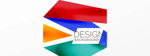 Achtergrond Kleur Abstracte Overlappende Lijnen Minimale Samenstelling Vector Illustratie Voor — Stockvector