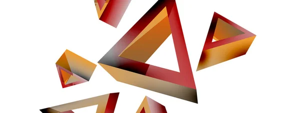 Triángulo Fondo Abstracto Tecnología Básica Forma Composición Del Concepto Negocio — Vector de stock